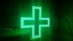 Croix de pharmacie 1m\1m